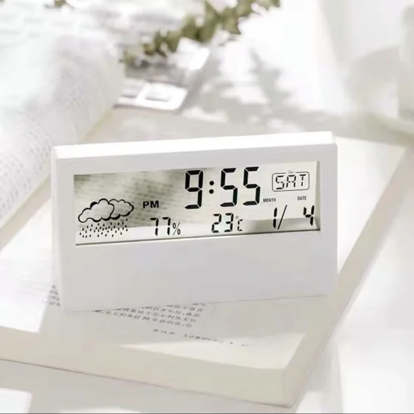 Thermo-Hygrometer Weather Clock - Image 5