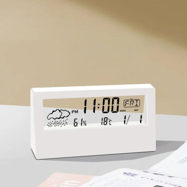 Thermo-Hygrometer Weather Clock